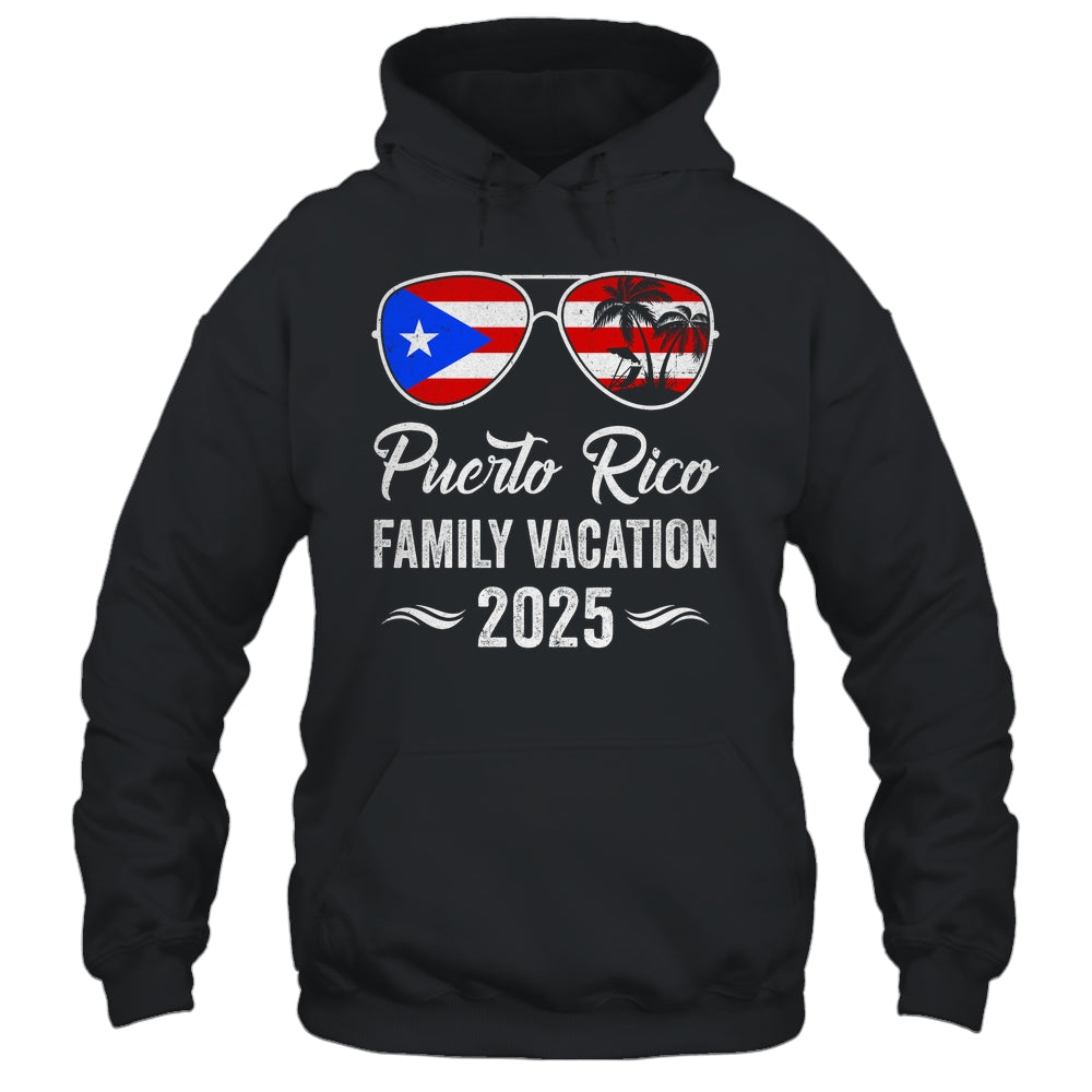 Puerto Rico Family Vacation 2025 Beach Summer Trip Glasses Shirt & Tank Top | teecentury
