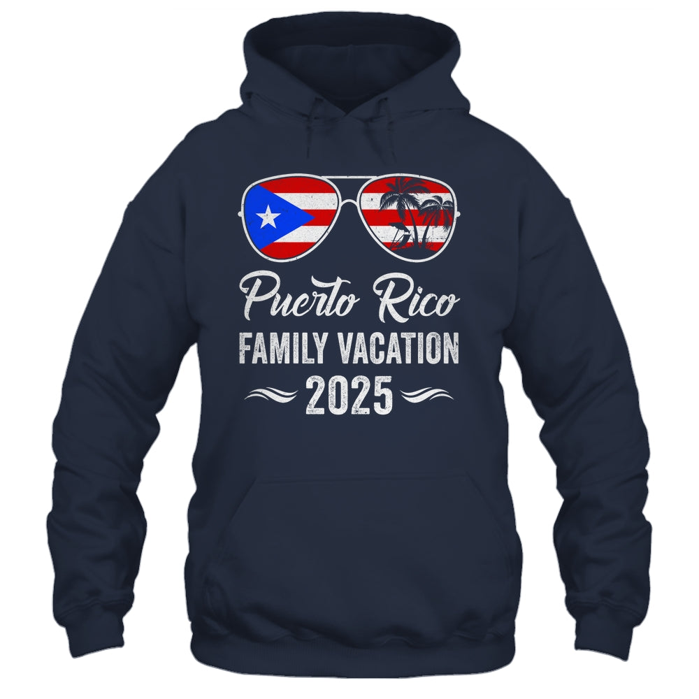 Puerto Rico Family Vacation 2025 Beach Summer Trip Glasses Shirt & Tank Top | teecentury