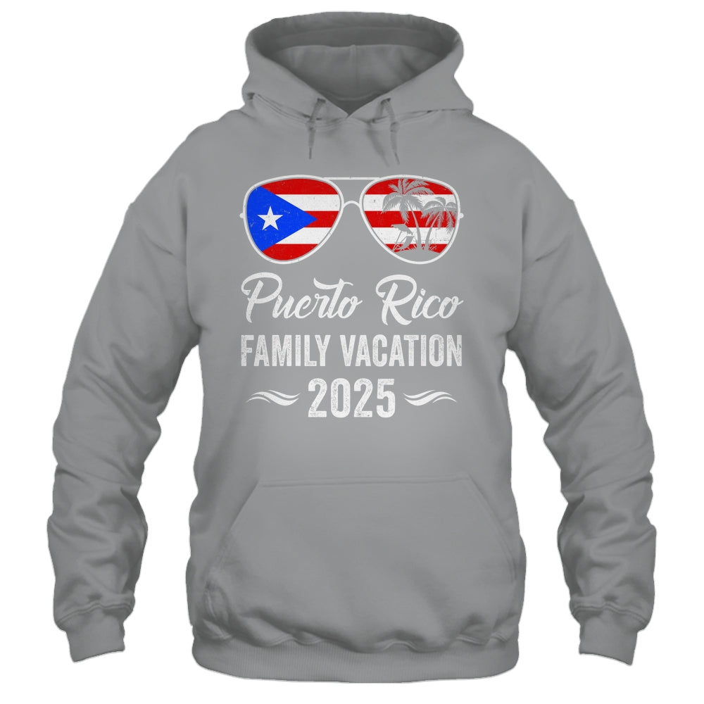 Puerto Rico Family Vacation 2025 Beach Summer Trip Glasses Shirt & Tank Top | teecentury