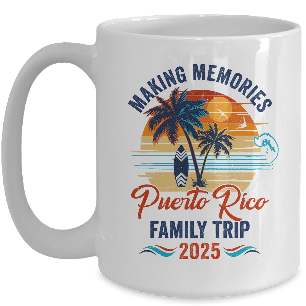 Puerto Rico Family Vacation 2025 Making Memories Together Trip Mug | teecentury