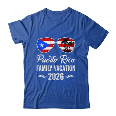 Puerto Rico Family Vacation 2026 Beach Summer Trip Glasses Shirt & Tank Top | teecentury