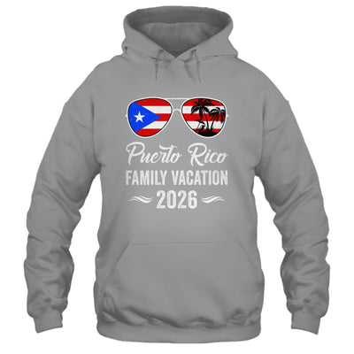 Puerto Rico Family Vacation 2026 Beach Summer Trip Glasses Shirt & Tank Top | teecentury