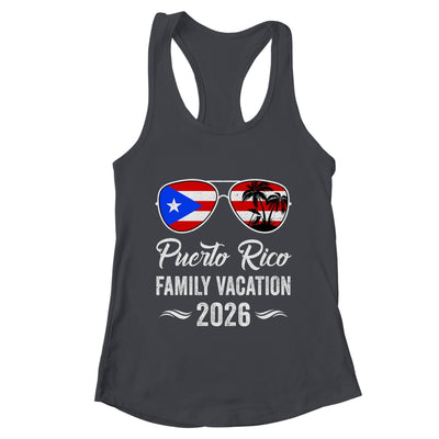 Puerto Rico Family Vacation 2026 Beach Summer Trip Glasses Shirt & Tank Top | teecentury