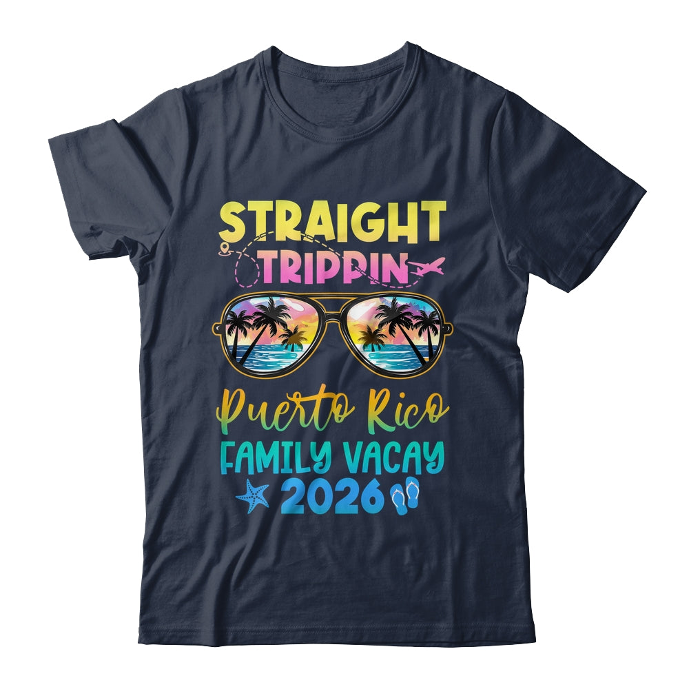 Puerto Rico Family Vacay Vacation 2026 Straight Trippin Shirt & Tank Top | teecentury