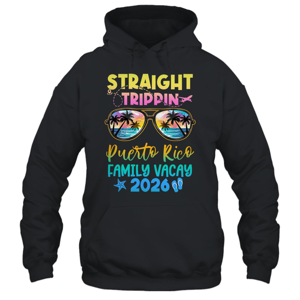 Puerto Rico Family Vacay Vacation 2026 Straight Trippin Shirt & Tank Top | teecentury