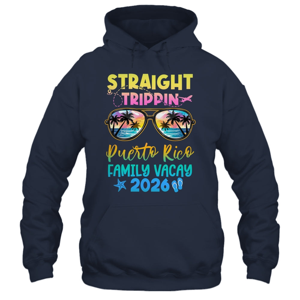 Puerto Rico Family Vacay Vacation 2026 Straight Trippin Shirt & Tank Top | teecentury