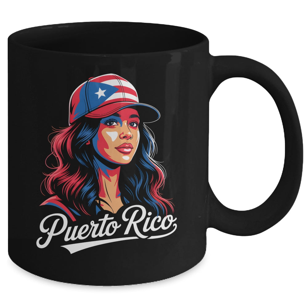 Puerto Rico Flag Boricua Puerto Rican Women Heritage Graphic Mug | teecentury