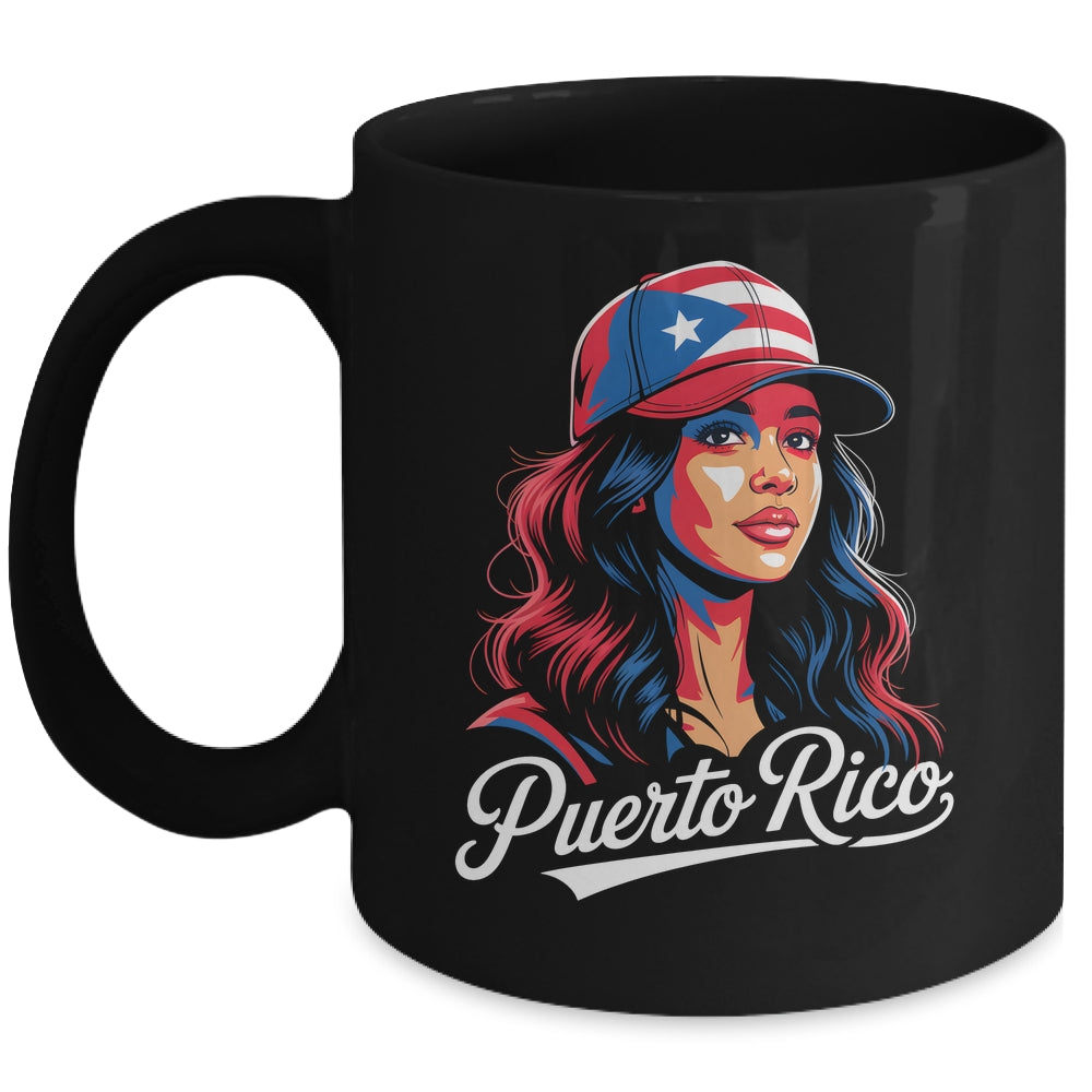 Puerto Rico Flag Boricua Puerto Rican Women Heritage Graphic Mug | teecentury