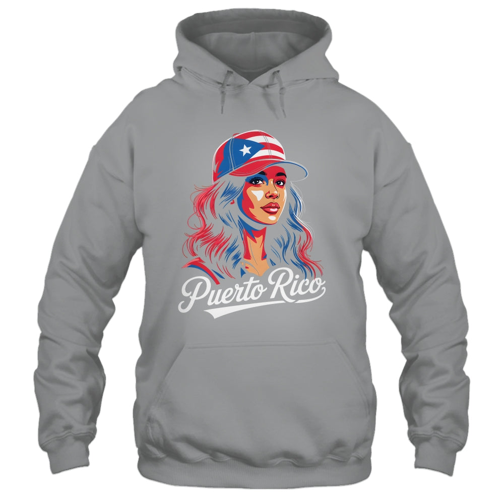 Puerto Rico Flag Boricua Puerto Rican Women Heritage Graphic Shirt & Tank Top | teecentury