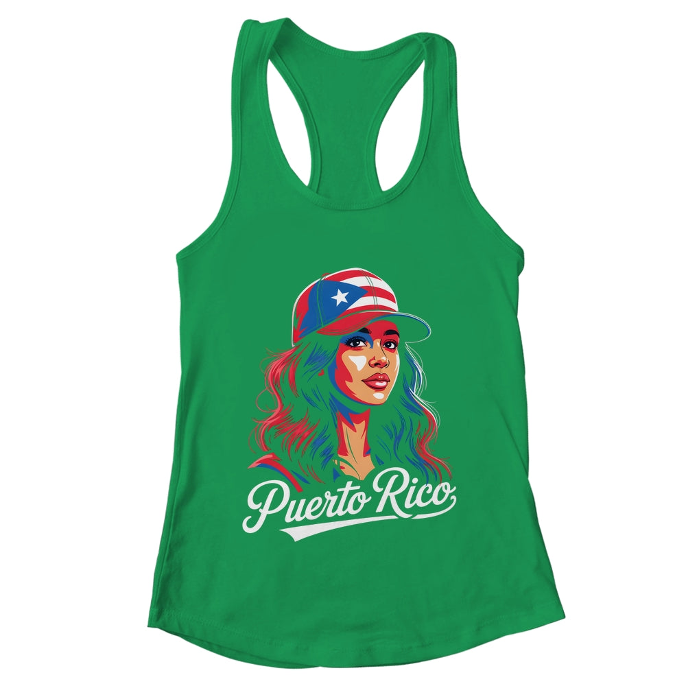 Puerto Rico Flag Boricua Puerto Rican Women Heritage Graphic Shirt & Tank Top | teecentury