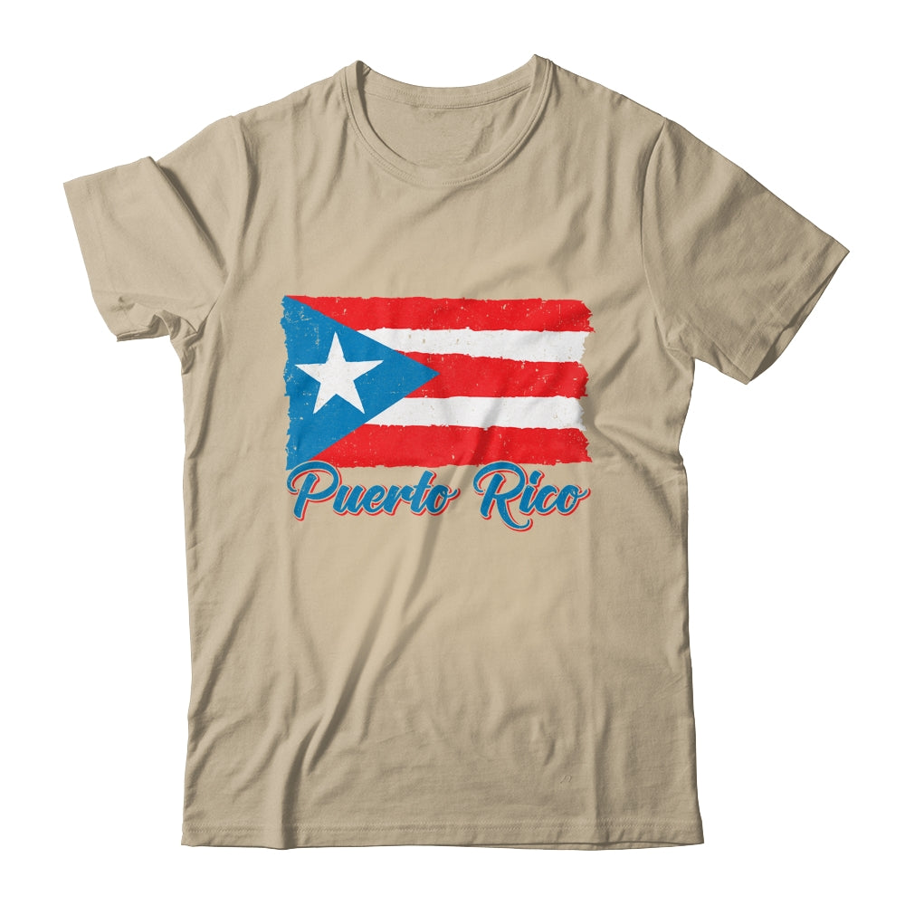 Puerto Rico Flag Hispanic Heritage Month Boricua Rican Retro Shirt