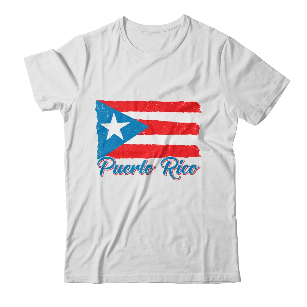Puerto Rico Flag Hispanic Heritage Month Boricua Rican Retro Shirt & Tank Top | teecentury