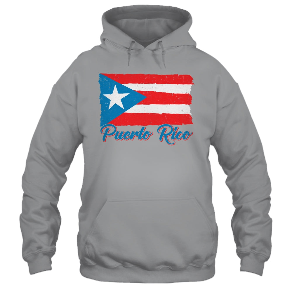 Puerto Rico Flag Hispanic Heritage Month Boricua Rican Retro Shirt & Tank Top | teecentury