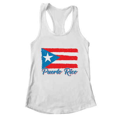 Puerto Rico Flag Hispanic Heritage Month Boricua Rican Retro Shirt & Tank Top | teecentury