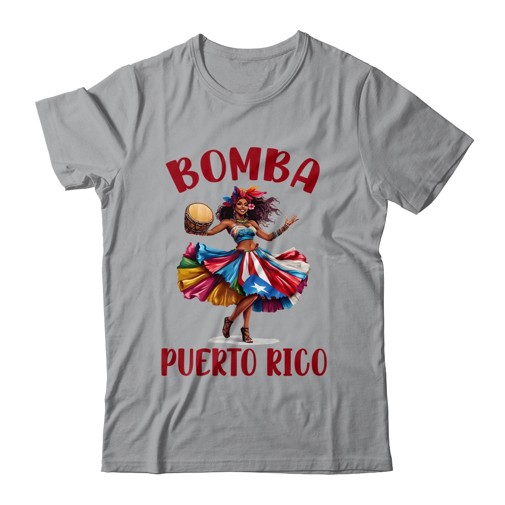 Puerto Rico Flag Hispanic Heritage Month Women Bomba Dancer Shirt & Tank Top | teecentury