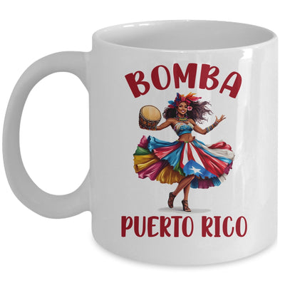 Puerto Rico Flag Hispanic Heritage Month Women Bomba Dancer Mug | teecentury