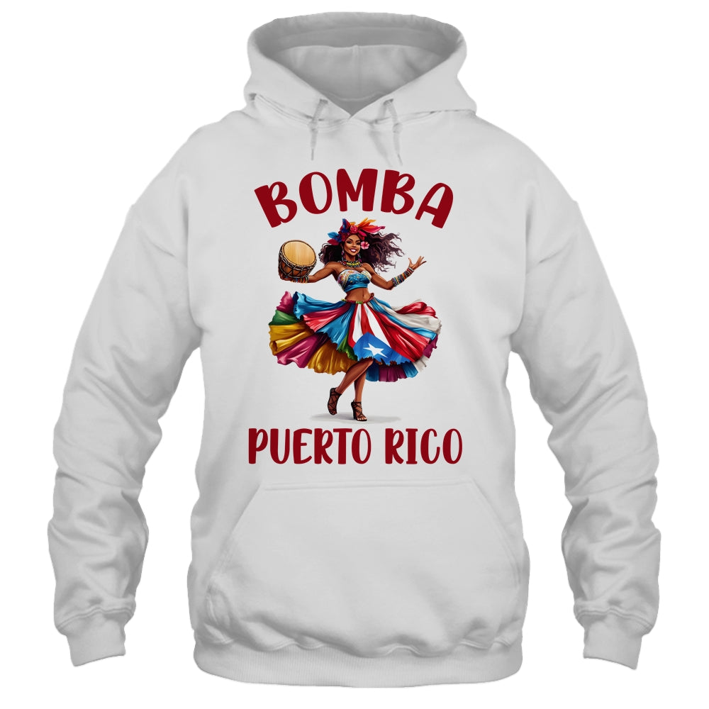 Puerto Rico Flag Hispanic Heritage Month Women Bomba Dancer Shirt & Tank Top | teecentury