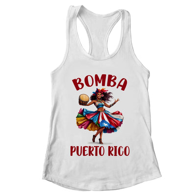Puerto Rico Flag Hispanic Heritage Month Women Bomba Dancer Shirt & Tank Top | teecentury