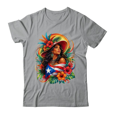 Puerto Rico Flag Pride Girl Women Heritage Cultural Tropical Shirt & Tank Top | teecentury