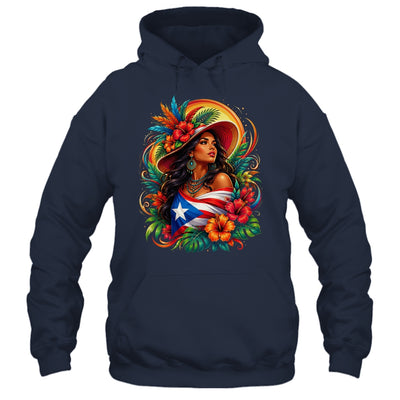 Puerto Rico Flag Pride Girl Women Heritage Cultural Tropical Shirt & Tank Top | teecentury