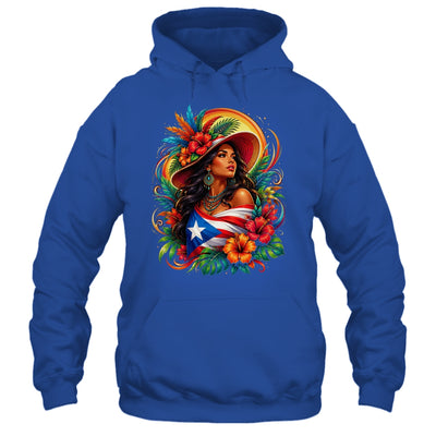 Puerto Rico Flag Pride Girl Women Heritage Cultural Tropical Shirt & Tank Top | teecentury