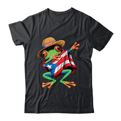 Puerto Rico Frog Coqui Dabbing Poncho Puerto Rican Flag Shirt & Tank Top | teecentury