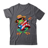 Puerto Rico Frog Coqui Dabbing Poncho Puerto Rican Flag Shirt & Tank Top | teecentury