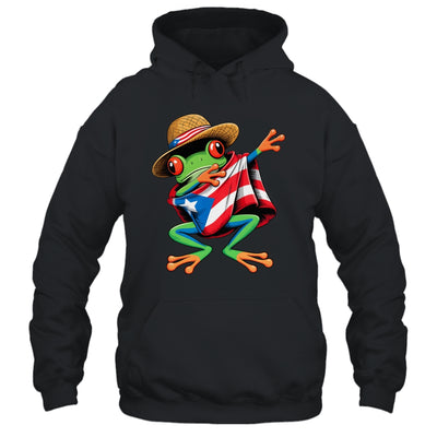 Puerto Rico Frog Coqui Dabbing Poncho Puerto Rican Flag Shirt & Tank Top | teecentury