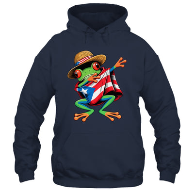 Puerto Rico Frog Coqui Dabbing Poncho Puerto Rican Flag Shirt & Tank Top | teecentury