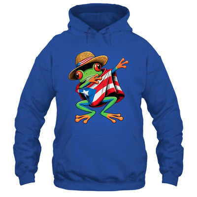 Puerto Rico Frog Coqui Dabbing Poncho Puerto Rican Flag Shirt & Tank Top | teecentury