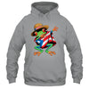 Puerto Rico Frog Coqui Dabbing Poncho Puerto Rican Flag Shirt & Tank Top | teecentury