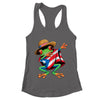 Puerto Rico Frog Coqui Dabbing Poncho Puerto Rican Flag Shirt & Tank Top | teecentury