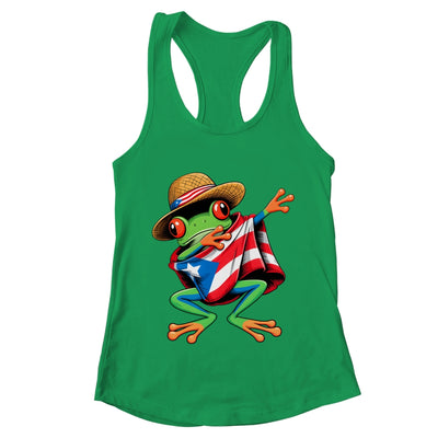 Puerto Rico Frog Coqui Dabbing Poncho Puerto Rican Flag Shirt & Tank Top | teecentury