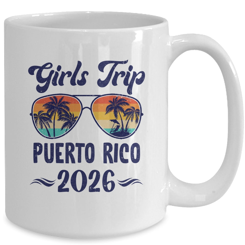 Puerto Rico Girls Trip Beach Vacation 2026 Matching Group Mug | teecentury