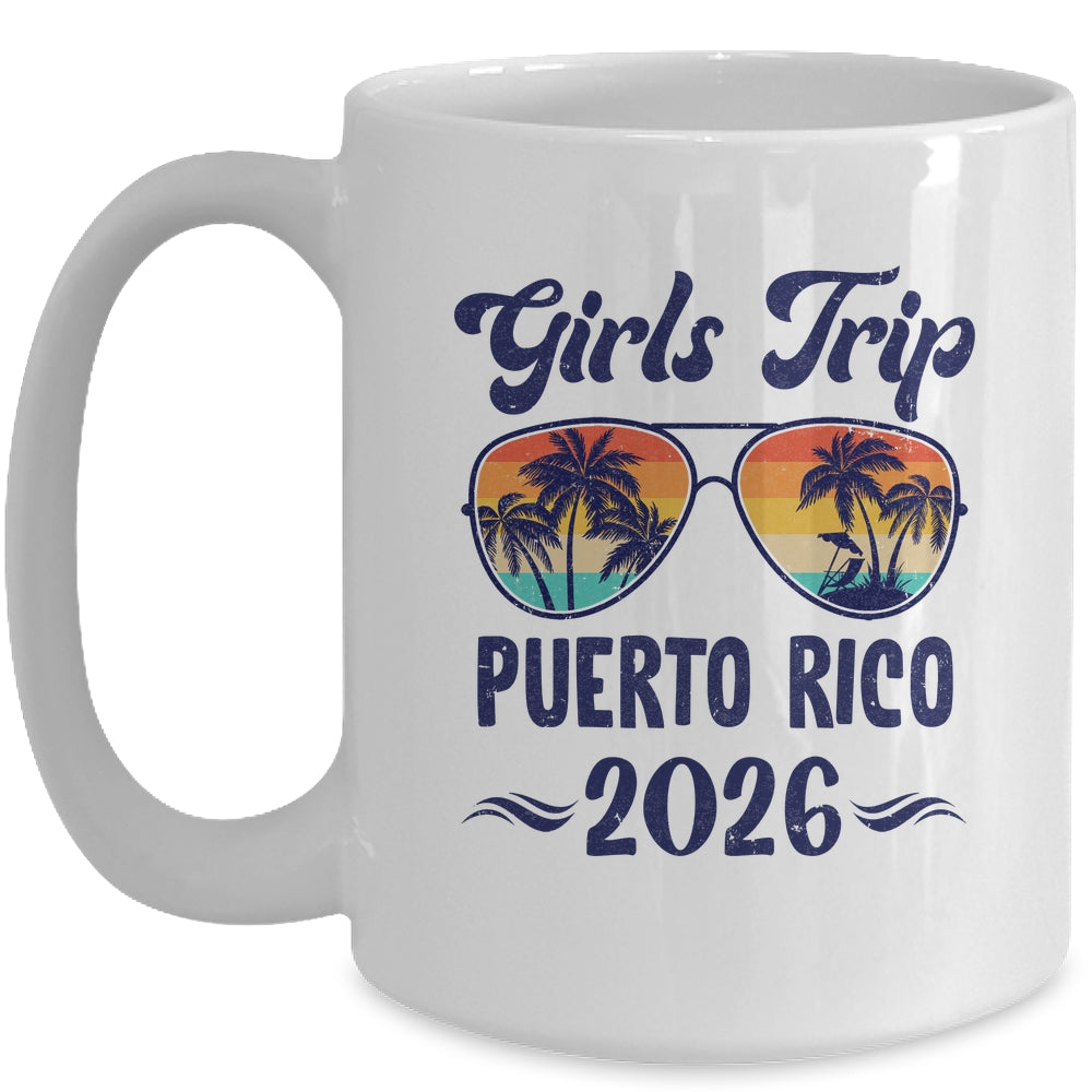 Puerto Rico Girls Trip Beach Vacation 2026 Matching Group Mug | teecentury