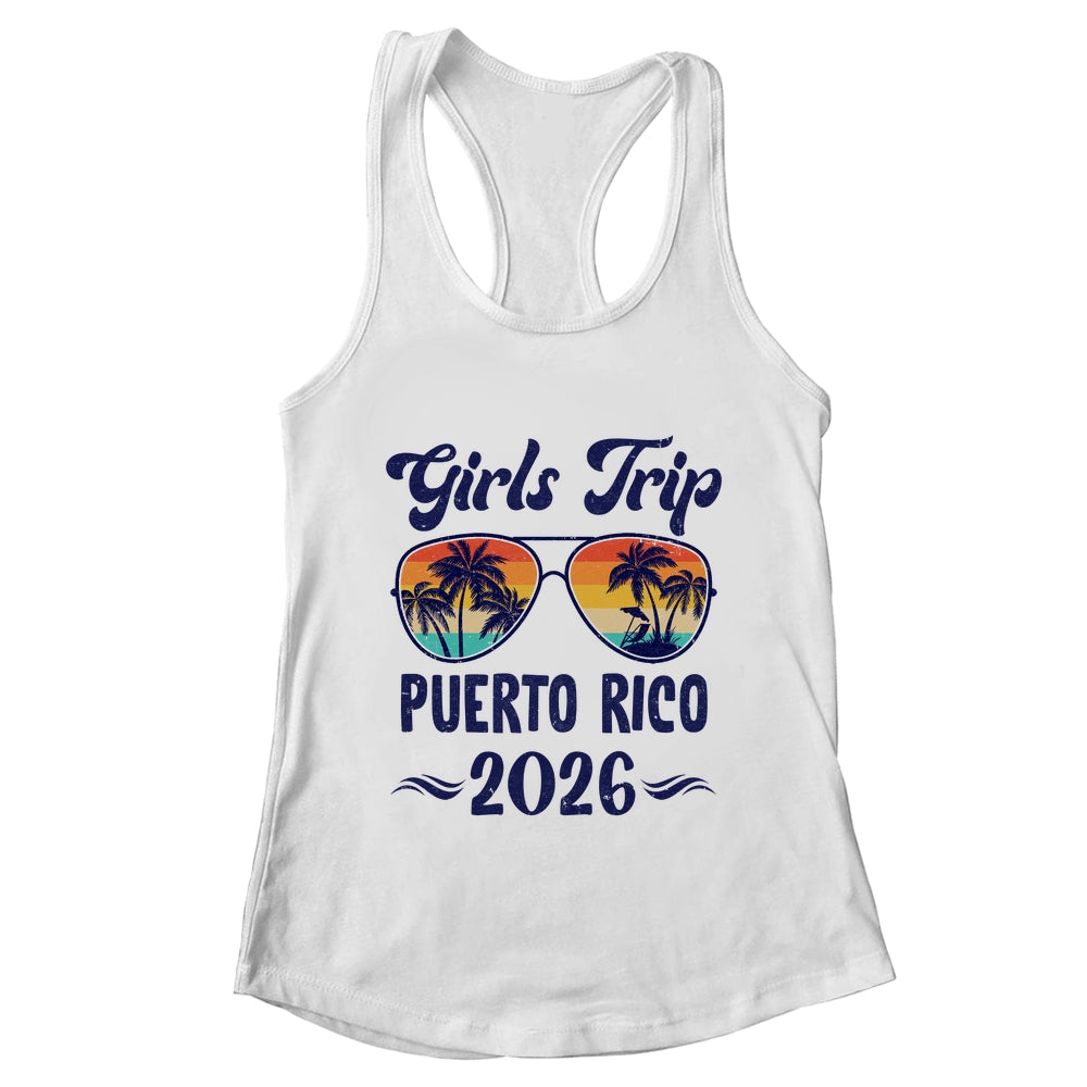Puerto Rico Girls Trip Beach Vacation 2026 Matching Group Shirt & Tank Top | teecentury