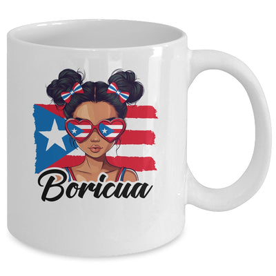 Puerto Rico Hispanic Heritage Messy Bun Puerto Rican Girls Mug | teecentury