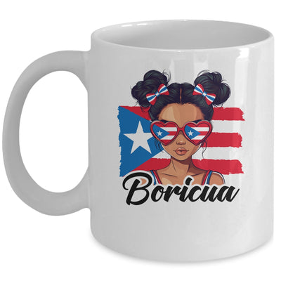 Puerto Rico Hispanic Heritage Messy Bun Puerto Rican Girls Mug | teecentury