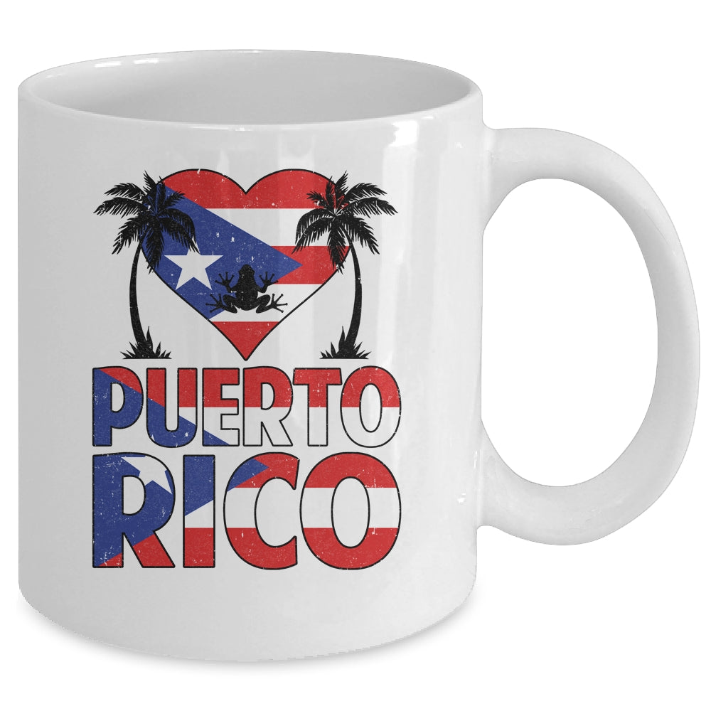 Puerto Rico I Love Puerto Rico Flag Women Men Kids Boy Mug | teecentury
