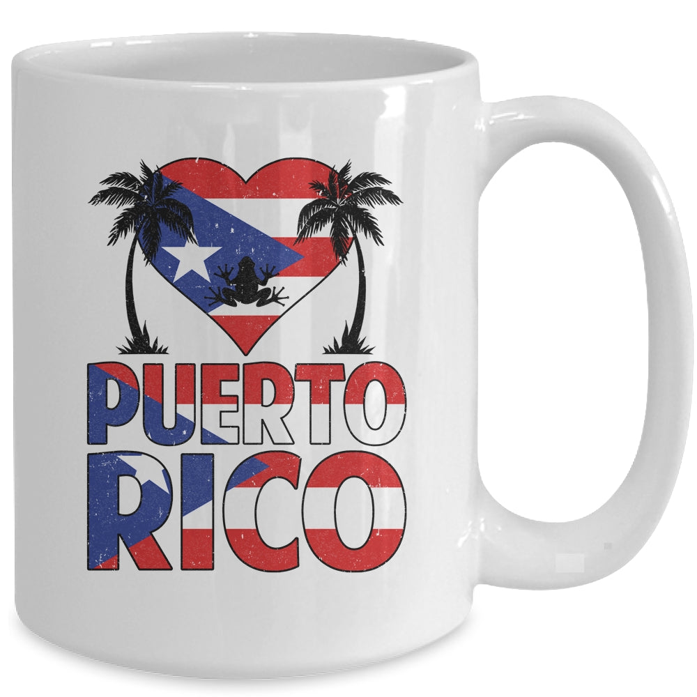Puerto Rico I Love Puerto Rico Flag Women Men Kids Boy Mug | teecentury