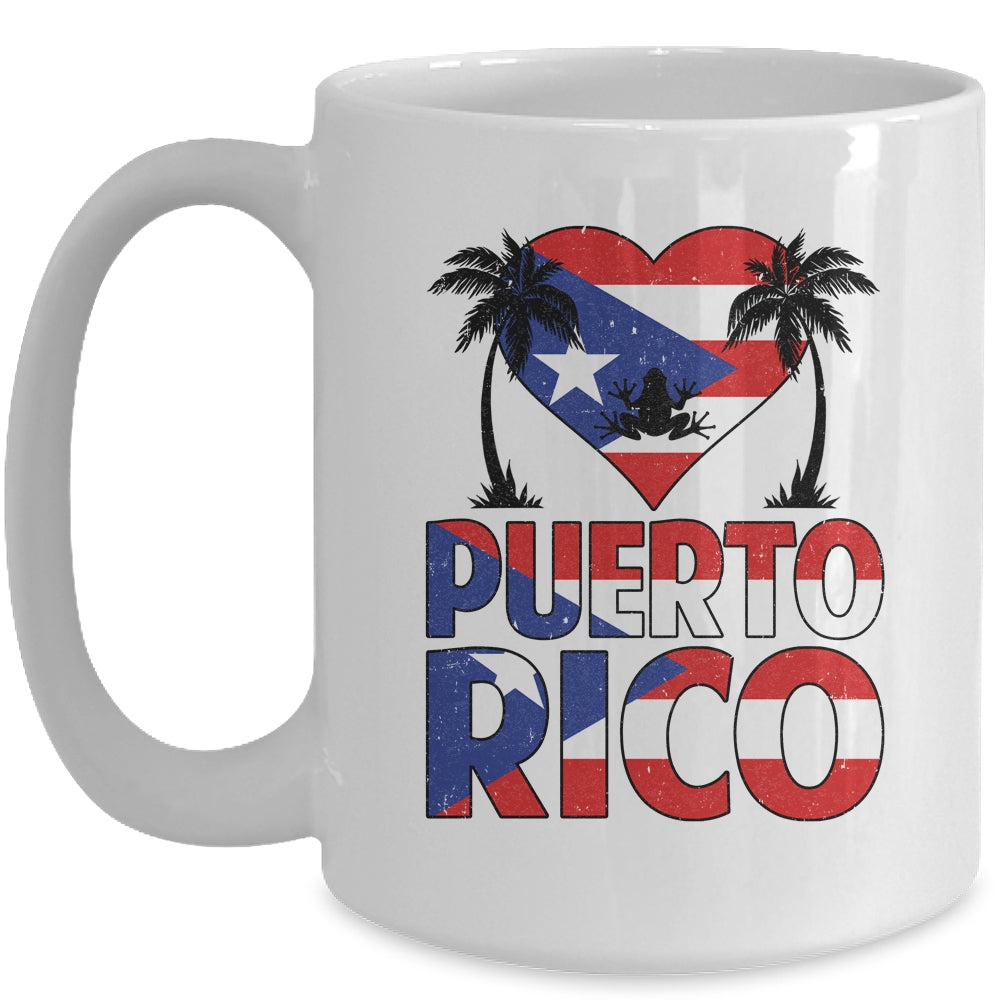 Puerto Rico I Love Puerto Rico Flag Women Men Kids Boy Mug | teecentury