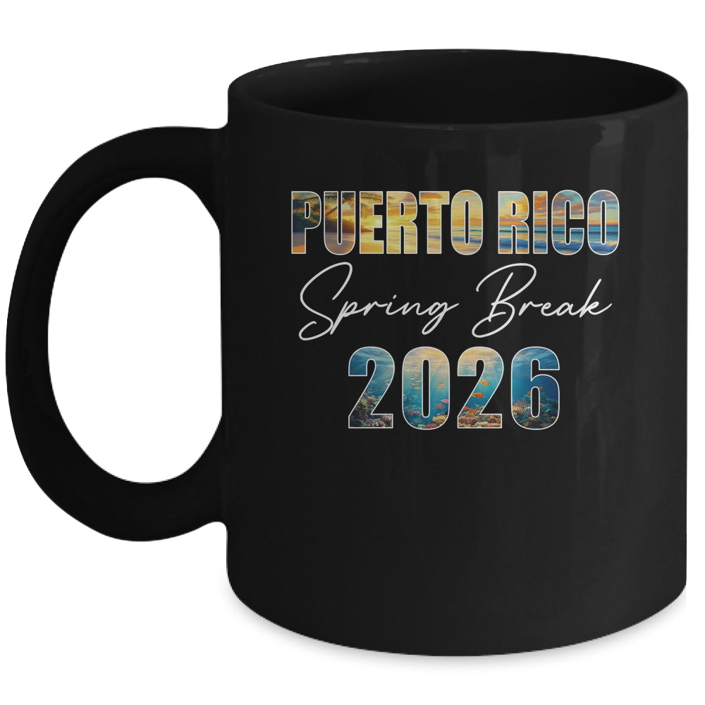 Puerto Rico Spring Break 2026 Summer Vacation Beach Mug | teecentury