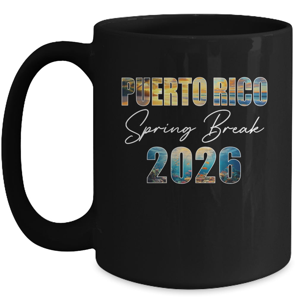 Puerto Rico Spring Break 2026 Summer Vacation Beach Mug | teecentury