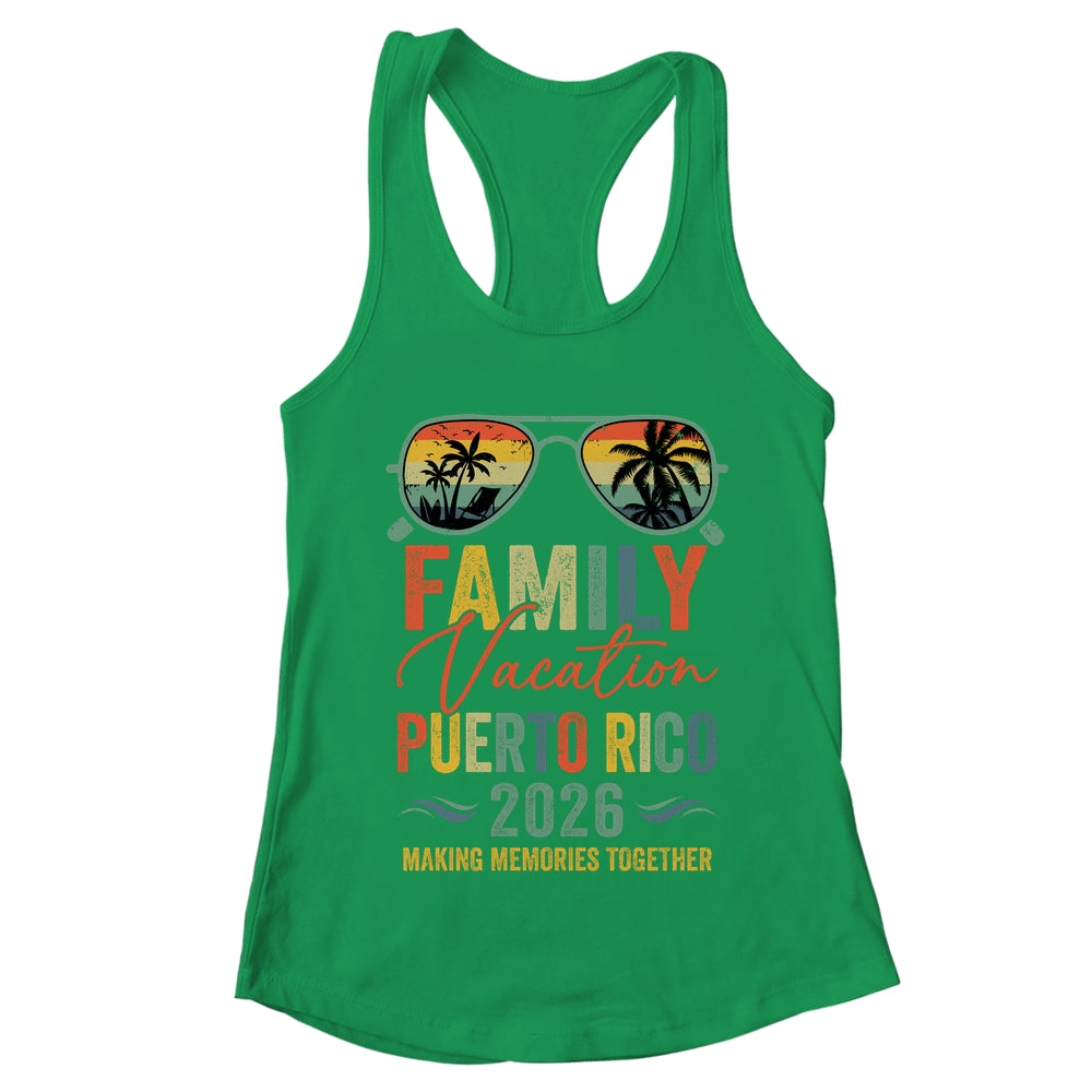 Puerto Rico Vacation 2026 Matching Family Group Summer Shirt & Tank Top | teecentury