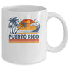 Puerto Rico Vacation Sunset Cute 70s Vintage Retro Beach Mug | teecentury