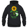 Elephant Green Ribbon Liver Cancer Awareness Sunflower