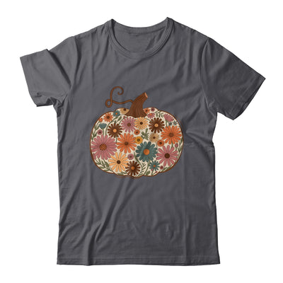 Pumpkin Floral Autumn Fall Season Wildflower Thanksgiving Shirt & Sweatshirt | teecentury