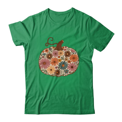 Pumpkin Floral Autumn Fall Season Wildflower Thanksgiving Shirt & Sweatshirt | teecentury