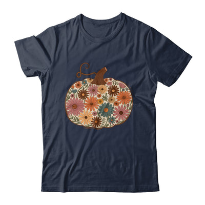 Pumpkin Floral Autumn Fall Season Wildflower Thanksgiving Shirt & Sweatshirt | teecentury