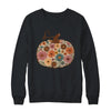 Pumpkin Floral Autumn Fall Season Wildflower Thanksgiving Shirt & Sweatshirt | teecentury